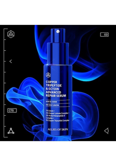 Bakır Tripeptid & Ectoin Gelişmiş Onarıcı Serum, 30ml