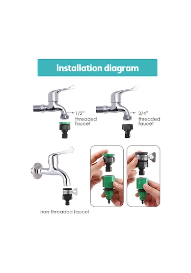 Hallow-bahçe İçin Otomatik Damla Sulama Kitleri 25m/82ft Sera 25m