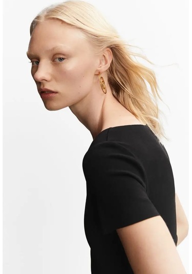 Mango Tişört 166869389 Siyah