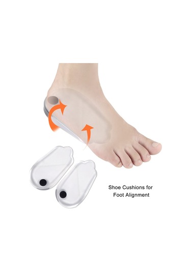 Vkemall Transparan Silikon Jel Ortopedik Tabanlık - M 35-39 , L 40-45 , S 26-34 Boyutları