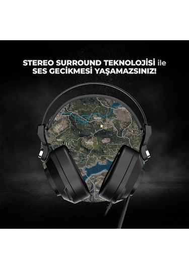 Lecoo HT405 3.5 MM Jack + USB Kablolu RGB Kulak Üstü Gaming Kulaklık