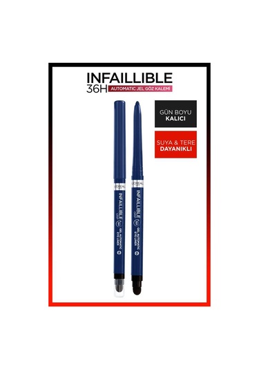 L'Oreal Paris Infaillible Automatic Jel Göz Kalemi Mavi