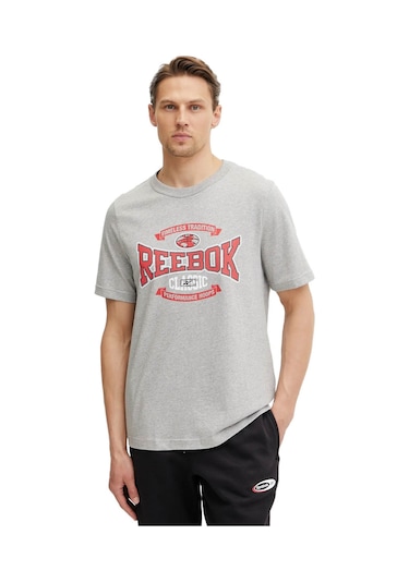 Reebok Gs Hs Tradıtıon Tee Gri Erkek Kısa Kol T-shirt Gri