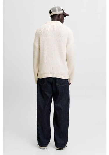 Jack & Jones Jcokidd Erkek Kazak Beyaz