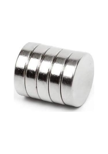 5 Adet Çap 25Mm X Kalınlık 5Mm Yuvarlak Güçlü Neodyum Mıknatıs