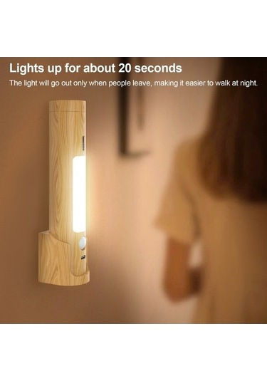 Ulzyvf Createtech Zemin Sensör Sensör Şarj Led Fener Ev Duvar Çok Beyaz Aplik Akıllı Kq Beyaz Beyaz