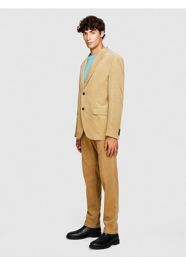 Sisley %100 Koton Slim Fit Kadife Ceket Erkek Bej Mont - 323a2sfrsw01b Sisley %100 Koton Slim Fit Kadife Ceket Erkek Bej Mont - 323a2sfrsw01b