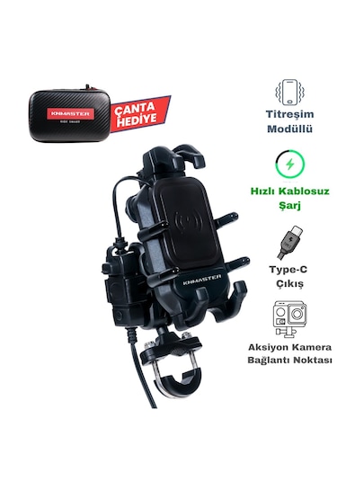 Knmaster Tt-860wu Kablosuz Şarjlı Tüm Motosikletlere Uyumlu Te...