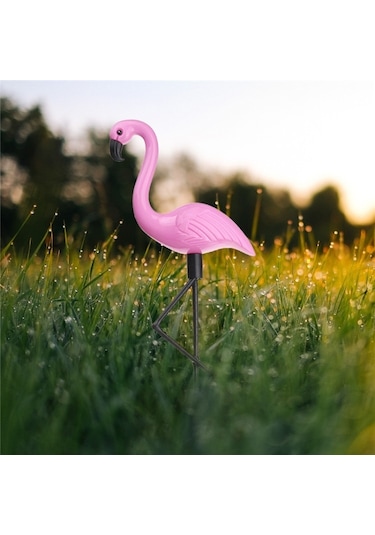 Cbtx Bahçe Aydınlatma 3 İn 1 Su Geçirmez Güneş Flamingo Çim Işık Led Bahçe Yolu Peyzaj Işıkları Gece Lambası