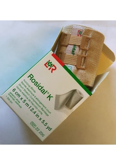 LR Rosidal K Elastik Bandaj Kompresyon Bandajı 6 CM x 5 M 10 Adet