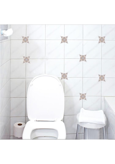 Geeroyoo Pvc Zemin Ve Duvar Dekoratif Sticker - Su Geçirmez, Dayanıklı, Otomatik Yapışkan - 1 Paket 15 Adet 8x8cm Diğer