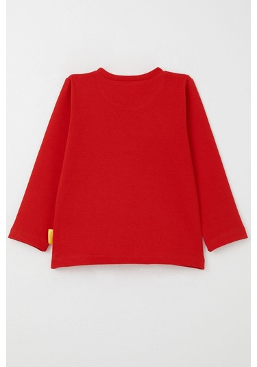 Breeze Kız Bebek Uzun Kollu Tişört Basic 9 Ay-3 Yaş, Kırmızı Kırmızı