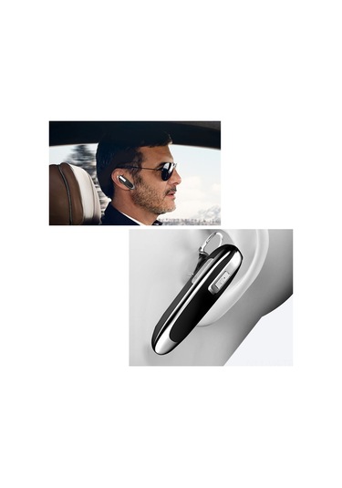 Vkemall Bt4.1 Kablosuz Kulaklık, Tek Kulaklı, Kulak Kanca Tasarımı, 24 Saat Çalma Süresi, Hd Konuşma, Gürültü Azaltma, Beyaz