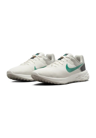 Nike Revolution 6 Running Nn Walk Shoes Yürüyüş Koşu Ayakkabısı Beyaz Yeşil Swoosh Krem - Yeşil