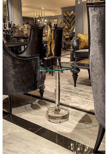 Dulda Akrilik Magnolia Sehpa Şeffaf