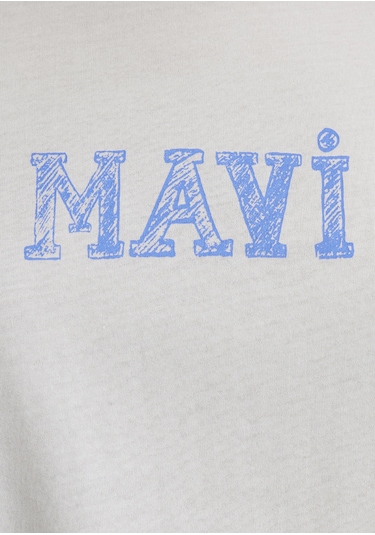 Mavi - Mavi Logo Baskılı Beyaz Tişört 1612232-70057 Beyaz