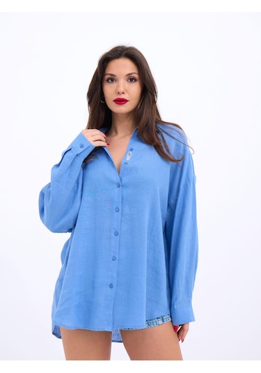 6758 Gömlek-mavi Mavi