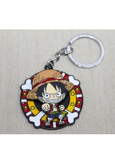 Metal Dönen Luffy Anahtarlık