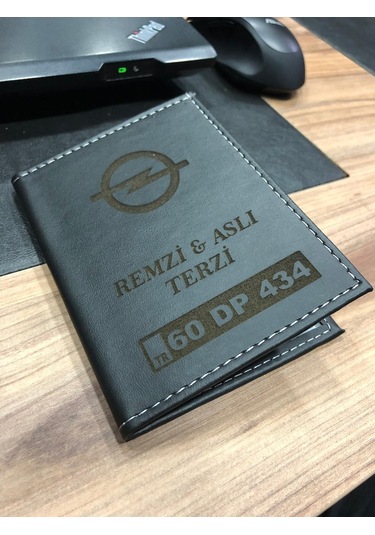 Appcity Kişiye Özel Isimli Deri Dikişli Ruhsat Kabı (373551209)