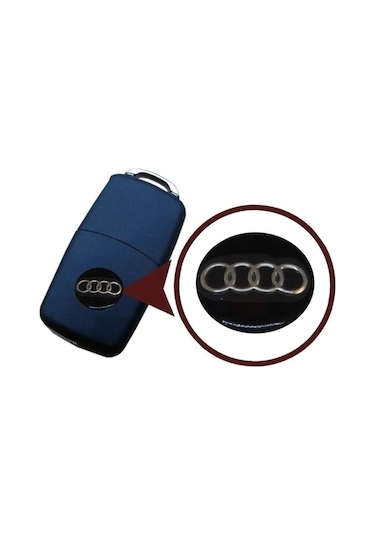 Audi Araç Anahtar Logo Amblemi Kumanda Logo Çap: 14 Mm 2 Adet