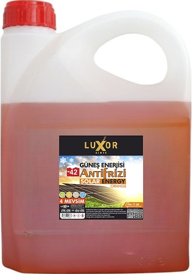 Luxor Kimya  3 lt. -42 Turuncu Güneş Enerjisi Antifrizi 4 Mevsim(Yeni Üretim)