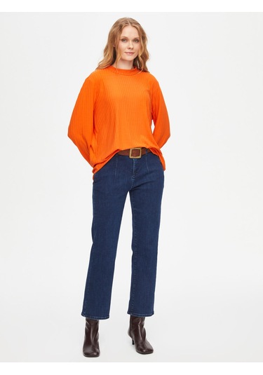 Relax Dik Yaka Kaşkorse Sweatshirt 69756 U6975661 Orange