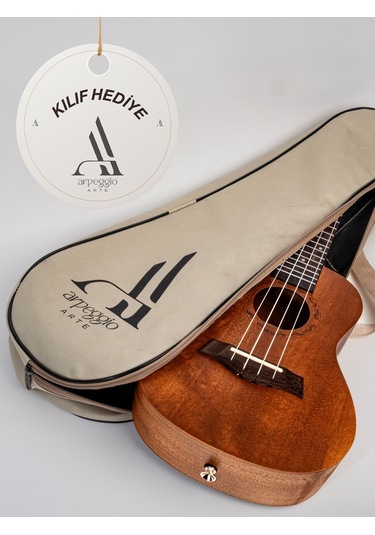 Arpeggio Arte - Maun Uk-01 Ukulele Maun Concert Profesyonel Ukulele - Kılıf Hediyeli Ahşap