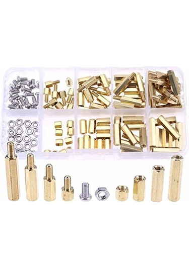 Trendooze Vida, Ve Ve Tamir Standoff Somun Seti: Pratik Pirinç Pcb Parça Montaj M3 İçin Hırdavat Çözüm Çeşitleriyle 120 Vk