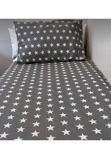 Totem Desenli Lastikli Çarşaf Seti - Tek/ Çift/ Battal Boy Siyah