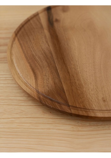 Ahşap Yuvarlak Kesme & Sunum Tahtası