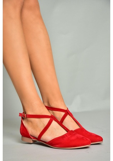 Fox Shoes Kırmızı Kadın Babet D726537302 Kırmızı