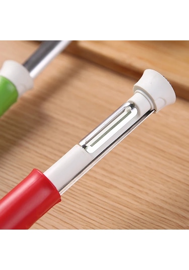 Cbtx 2'si 1 Arada Meyve Soyma Ve Çekirdek Pompalama Aleti Paslanmaz Çelik Sebze Oyacağı Yeşil Beyaz