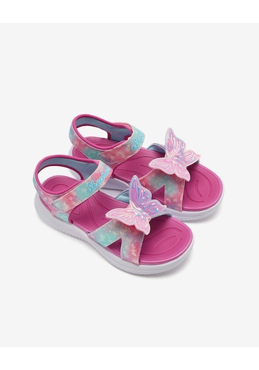 Skechers Jumpsters Sandal - Butterfly Brıtes Büyük Kız Çocuk Pembe Işıklı Sandalet 303109l Pkmt Pembe
