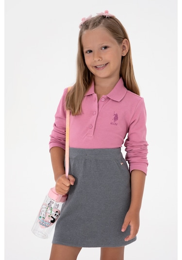 U.s. Polo Assn. Kız Çocuk Koyu Pembe Sweatshirt 50316836-vr167 Koyu Pembe