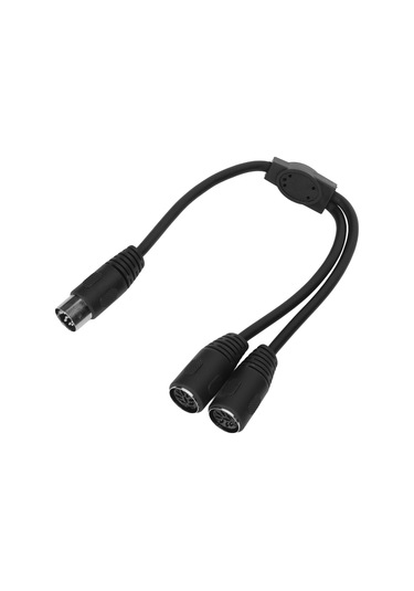 Fosenze 0.3m Dın 8pın Erkekden 2 Dın 8pın Dişeye Çevirici, Saf Bakır Çekirdekli, Çift Koruma, Ses Sinyali Dağıtıcı Bağlantı Kablosu