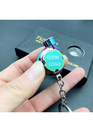 Yaleker Led Işıkli Metal Turbo Anahtarlık - Şık Ve Dayanıklı Araç Aksesuarı Çanta---renk