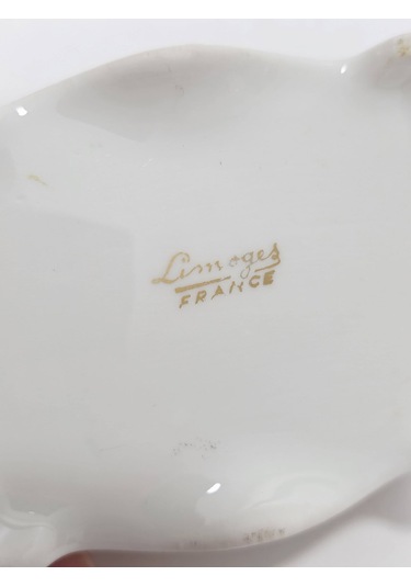Limoges Çiçek Figürlü Mini Porselen Sandık