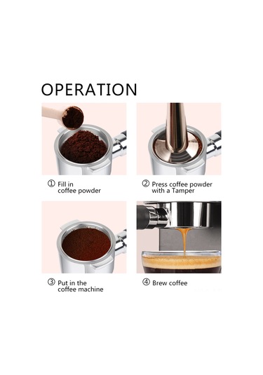 Moveevo 51mm Paslanmaz Çelik Kahve Filtresi - Ecp31.21/eco310/eco35.31 Uyumlu, Ergonomik Tutma Kolu Diğer