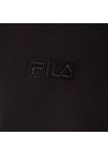 Siyah Fila Erkek Bisiklet Yaka Sweatshirt Deva Fam0570 Siyah