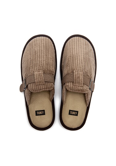 Victor Erkek Ev Terliği Kahverengi 41/46 Kahverengi