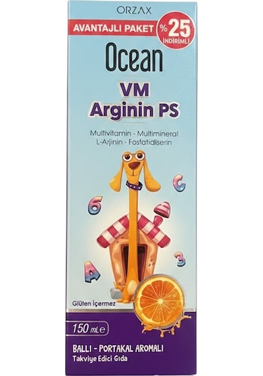 Ocean Vm Arginin Ps Şurup 150 Ml %25 İndirimli