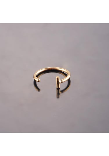 Altın 1 Adet Unisex Moda Punk Tarzı Sahte Dudak Piercing Halkası Burun Halkası Vücut Piercing Takı Hediyeler 0.8 8 Altın