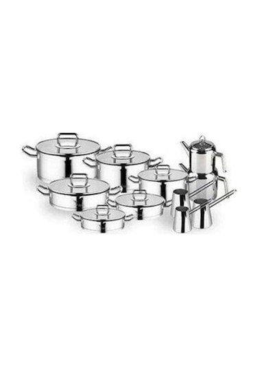 Aryıldız Chef Prestige 20 Parça İdeal Set Tencere Seti Gümüş