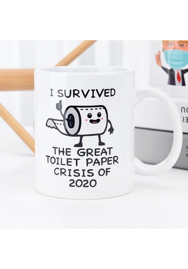 Lebihmurah Generic Sevimli Karikatür Kahve Fincanı Beyaz Kupa Genç Kişilik Seramik Bardak - Beyaz