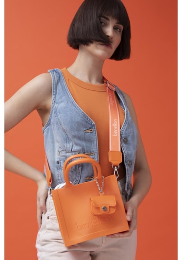 Benetton Kadın El Çantası Bnt1450 Turuncu Turuncu