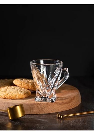 Purecrystal 6'lı Çay Ve Kahve Fincan Seti 420127386 Beyaz