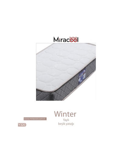 Winter Yaylı Bebek Beşik Yatağı 60x120 CM