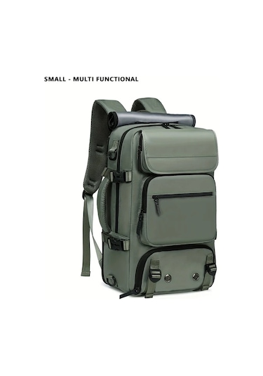 Xuweiwei Küçük Ordu Yeşili Büyük Kapasiteli 16 İnç Dizüstü Taşıyabilen Erkek Kadın Kamp Sırt Çantası Küçük Ordu Yeşili