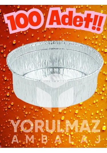 Alüminyum Sufle Kabı 100 Adet Tek Kullanımlık Dayanıklı Tatlı Ve Süp Kase