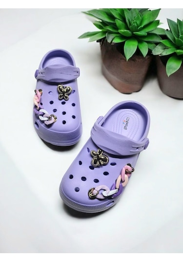 Zincir Detaylı Bahçe,havuz,deniz Terliği Lila